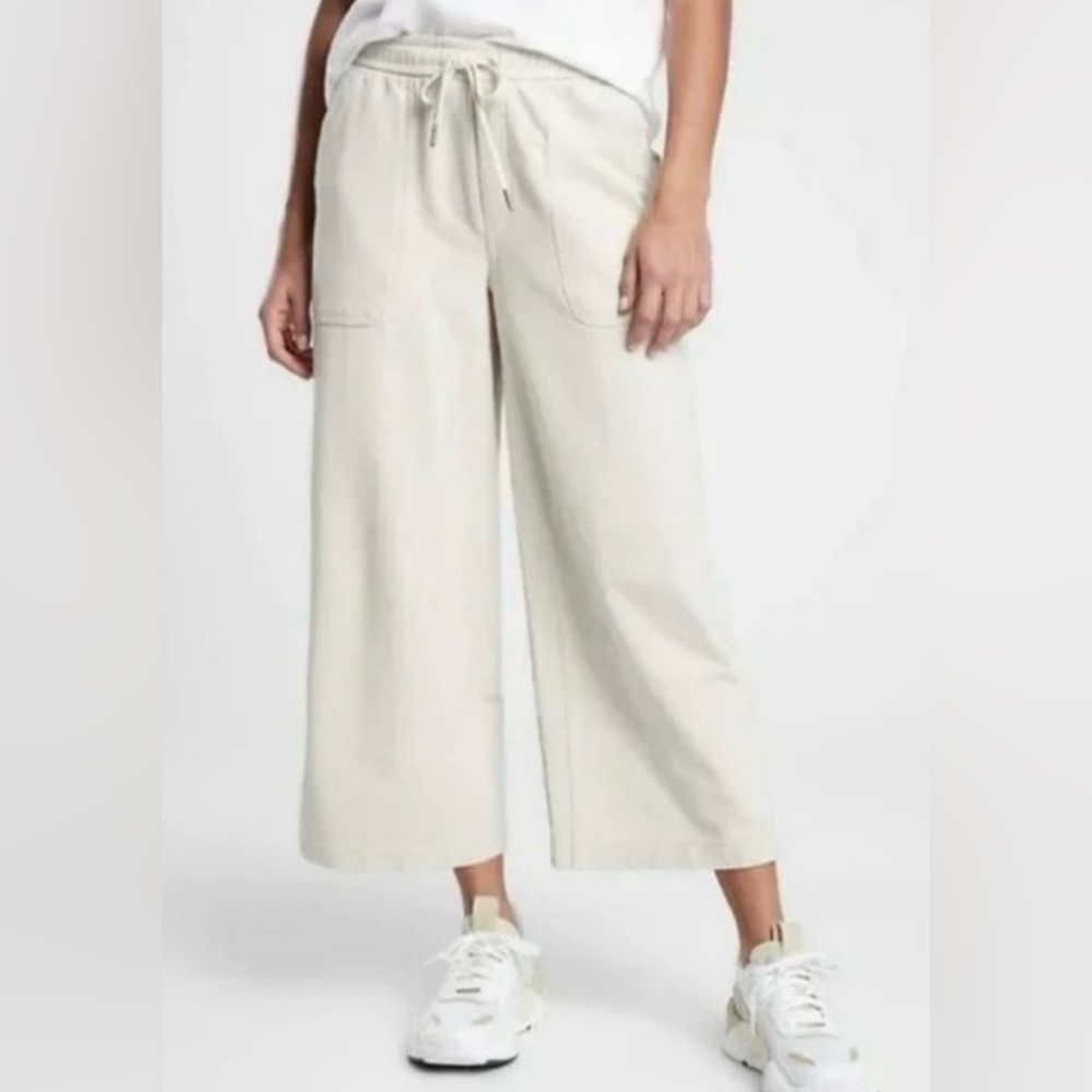 farallon heathered wide leg crop
